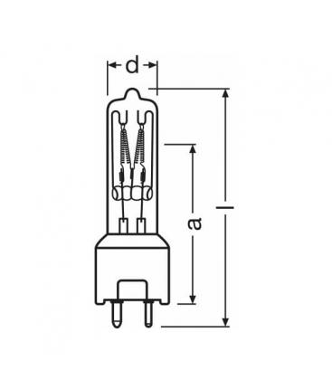 64673 FSK 300W GY9.5 Lampes - Eclairage spécialisé tension 7633-7737