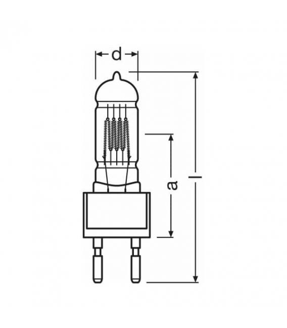 Power 2000W, 220V Lamp 64777 with G22 Base – photo
