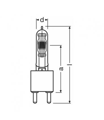 Lampe puissance 64789 FKK - 2000W, 220V G38 ampoule spécialisée 7649-7791