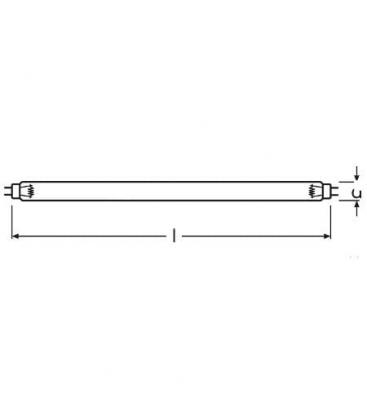 Lampada UV-C HNS da 8W - Mini sterilizzatore T5 G5 compatto e potente. 7765-8155