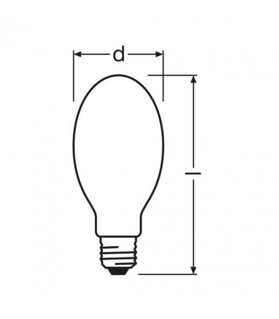 Lampada al sodio NAV-E 70W E27 - Non necessita di accenditore – Foto