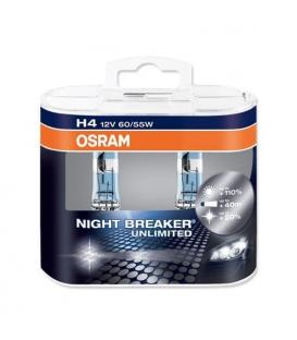 Osram H4 60/55W 12V P43t NBU Night Breaker Unlimited Confezione doppia