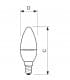 Master LEDcandle D 4 25W 220V WW B35 CL E14 dimm 7904-8617