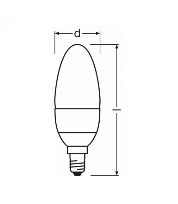 LED Lamp Star Classic B 6W Warm White E14 - Elegant Illumination – photo