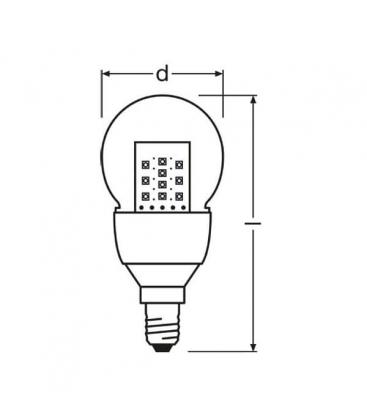 Parathom CL P 15 E14 Mini Lámpara LED - 2,5W, 220V Blanco Cálido 7942-8726