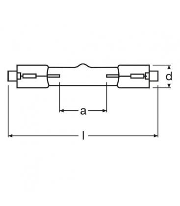 HTT 150 211W Lampe UV-A - Reprographie R7s 220V 8023-8933