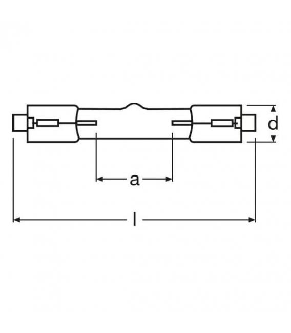 HTC-400 241W 220V R7s UV-A Lampe - Hochwertige Reprographiebeleuchtung – foto