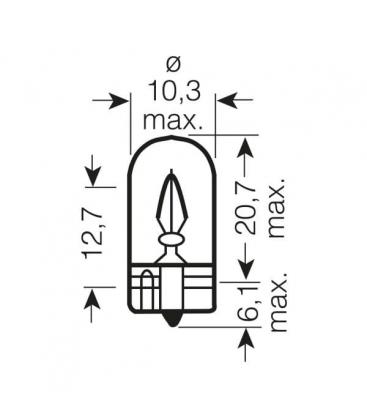 24V Truck Bulb LED Replacement W2W 2840 -en Your Ride 8041-8981
