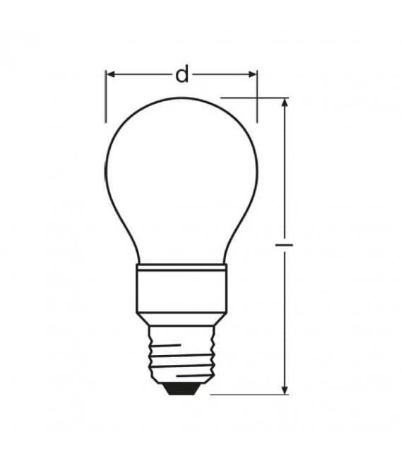 Lampada LED Star Deco Classic A RD Red E27 1W - Lampade colorate – Foto