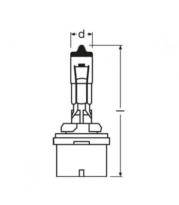 Lampada per fari auto H27 1 12V 27W 880 PG13 8154-9302