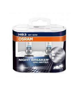 Osram HB3 60W 12V 9005 NBU Night Breaker Unlimited Doble Pack