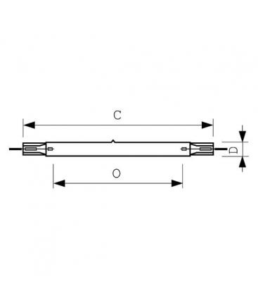 Lampada UV-C 6 x HOK 25 120 2500W pp D RX15sp 8201-9476