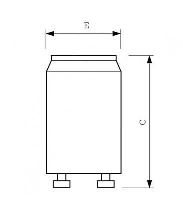 BodyTone St 25 UV-Lampenstarter - 100W, 220V für Sonnenbänke 8292-9806
