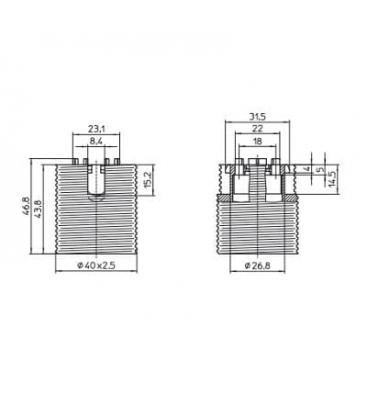 Portalampada 64501 - Perfetto per lampade E27 8321-9880