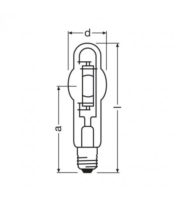 Hochwertige HQI-T 400W d pro E40 Lampe für NAV-Vorschaltgerät – foto