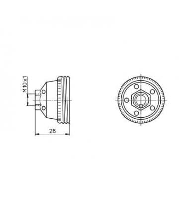 80342 Tappo per portalampada E27 - Accessorio unico per l'illuminazione 8334-9911