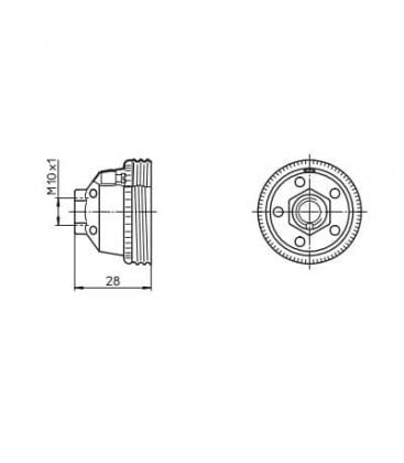 80343 Capuchon pour douille E27 - Accessoire d'éclairage unique 8335-9913