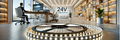 24V Flexible Self-Adhesive LED Strips | Durable LED Lighting