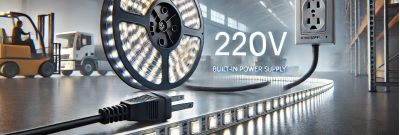 Bande LED 220V avec alimentation | Eclairage haute tension