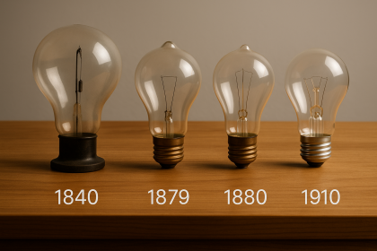 Milestones in the Development of Incandescent Light Bulbs