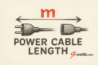 Explicación de la longitud del cable de alimentación (m)